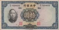 p218a from China: 10 Yuan from 1936